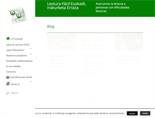 Tablet Screenshot of lecturafacileuskadi.net